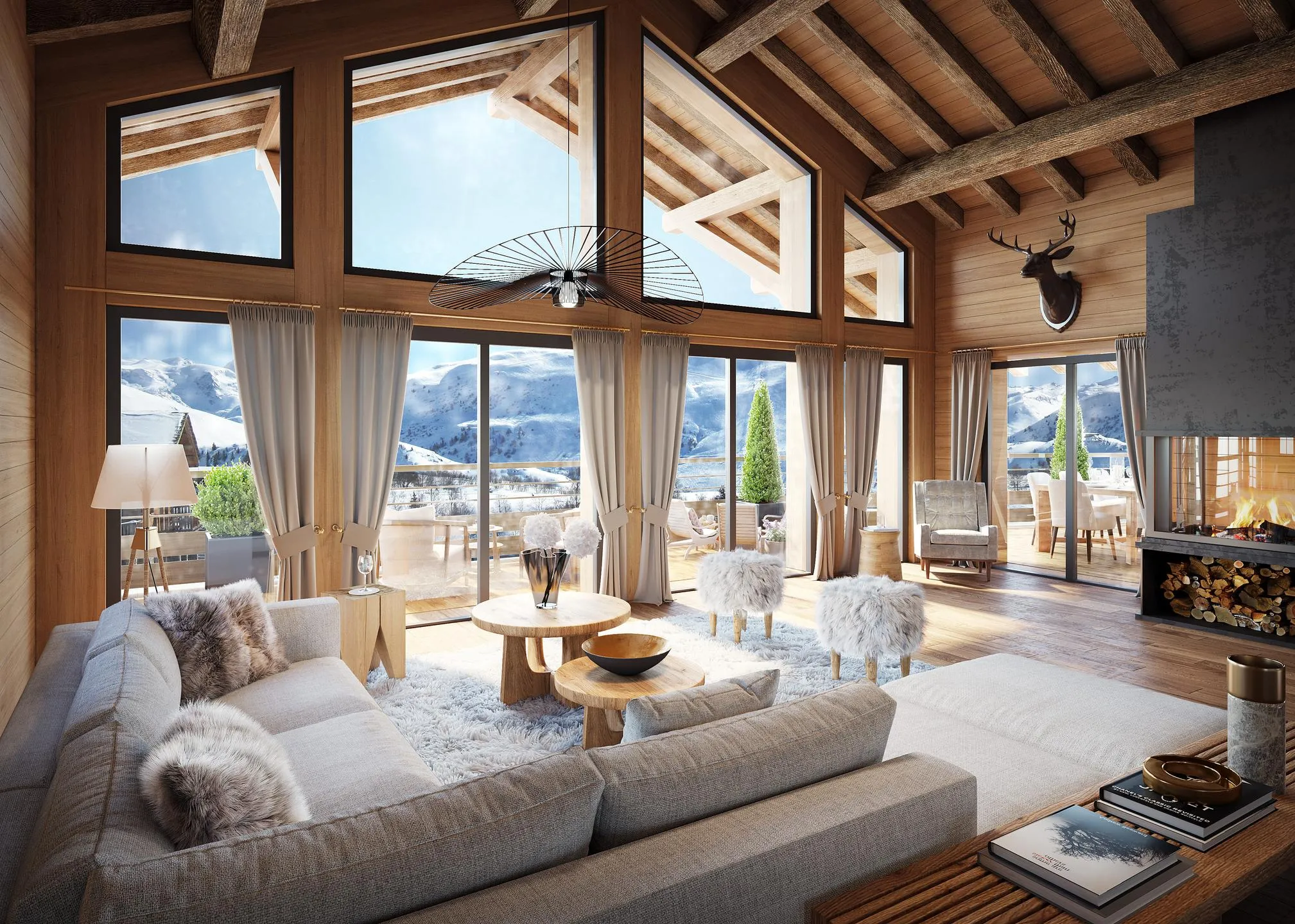 Intérieur d'un chalet individuel